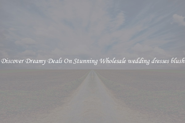 Discover Dreamy Deals On Stunning Wholesale wedding dresses blush