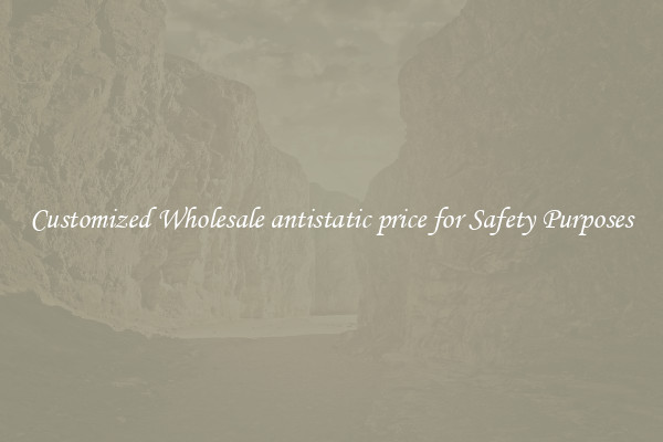 Customized Wholesale antistatic price for Safety Purposes