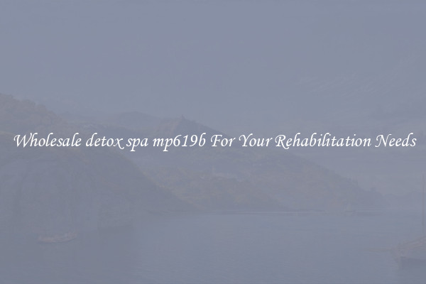 Wholesale detox spa mp619b For Your Rehabilitation Needs