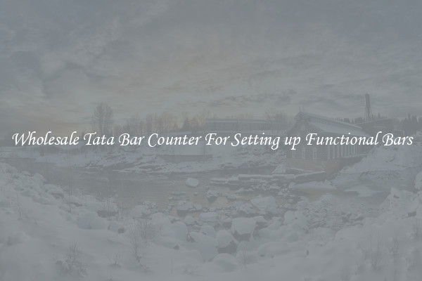 Wholesale Tata Bar Counter For Setting up Functional Bars