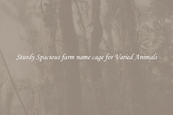 Sturdy Spacious farm name cage for Varied Animals