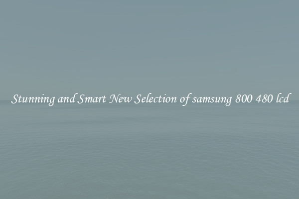 Stunning and Smart New Selection of samsung 800 480 lcd