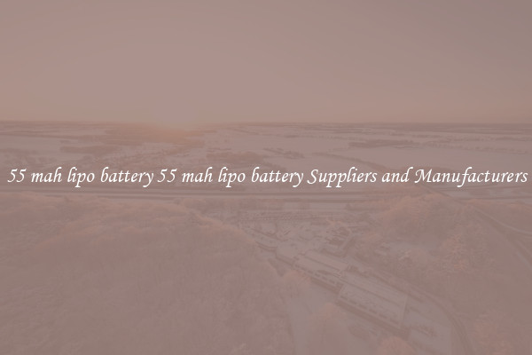 55 mah lipo battery 55 mah lipo battery Suppliers and Manufacturers
