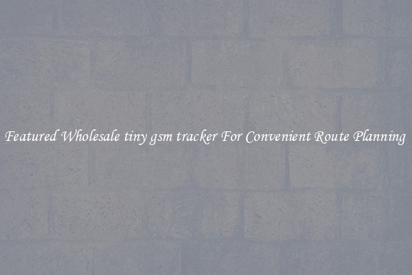 Featured Wholesale tiny gsm tracker For Convenient Route Planning 