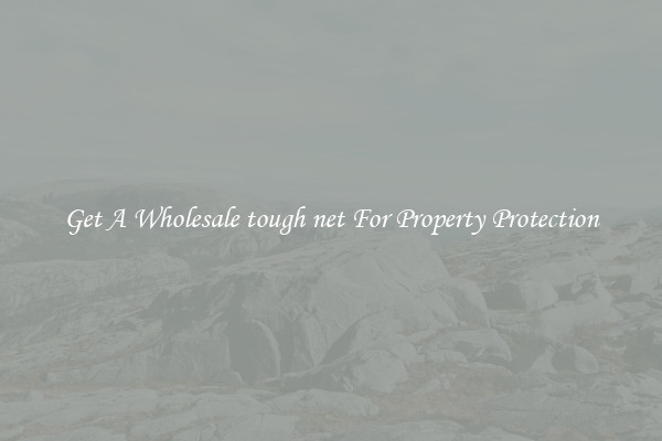 Get A Wholesale tough net For Property Protection