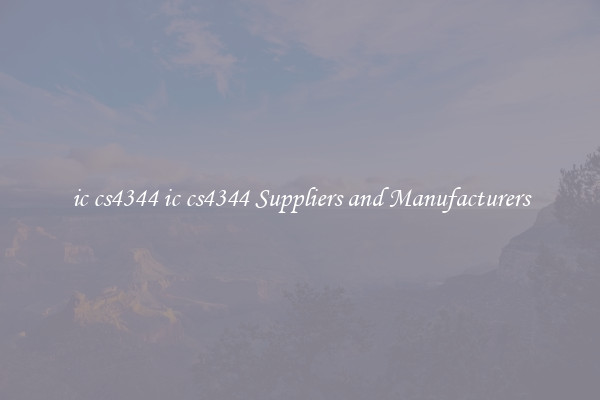 ic cs4344 ic cs4344 Suppliers and Manufacturers