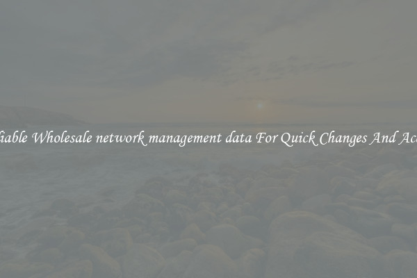 Reliable Wholesale network management data For Quick Changes And Access